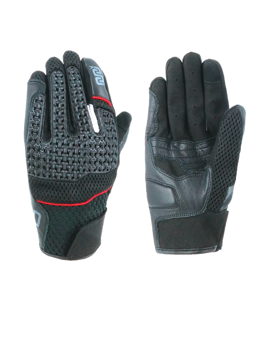 SAGA SPORTS Guanti da moto da uomo resistenti all'acqua e guanti da corsa possono essere utilizzati come guanti invernali da moto facili da usare ( nero, grande, ambidestro