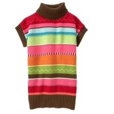 Gymboree Winter Cheer Striped Sweater New NWT Girls XS 3 4 Pink Orange