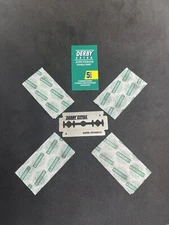 5 Pack Derby EXTRA Double Edge Safety Razor Blades 