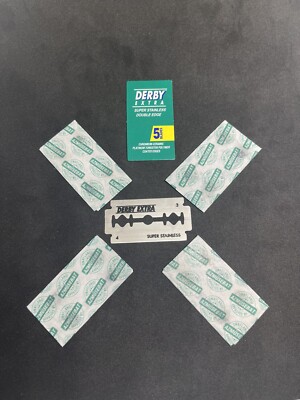5 Pack Derby EXTRA Double Edge Safety Razor Blades 