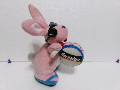 Energizer Bunny 8" Peluche 2007 Ty Beanie Baby Coniglio Rosa con Sfumature - Foto 1 di 10
