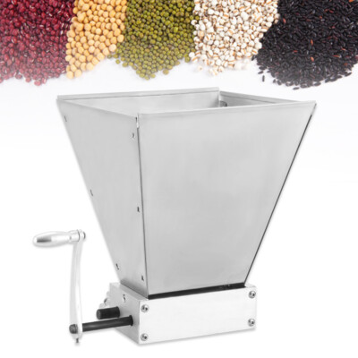 Grain Crusher Malt Mill Malt Crusher Brewer 2 Roller With Hopper Home Brew Mill
