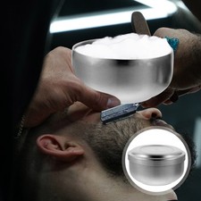 Shaving Bowl with Lid Stainless Steel Lather Bowls for Shave and