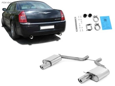  Edelstahl Sportauspuff Chrysler 300 C 3.5l inkl. AWD ab 04 je 90mm