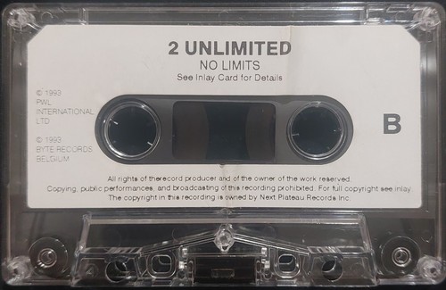 2 Unlimited - No Limits 1993 UK PWL Continental ~ HFC 27 White Paper Labels - Picture 5 of 5