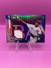 Aristides Aquino RC 2020 Topps Chrome Rookie Relic Card #CRR-AA Reds. rookie card picture