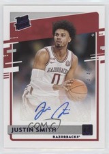2021-22 Panini Chronicles Draft Picks Purple 4/49 Justin Smith #RR-JSM Auto 0c2