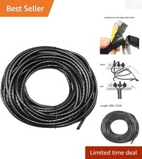Durable Black Spiral Cable Wrap - 1.8mm x 2.8mm for Optimal Wire Organization