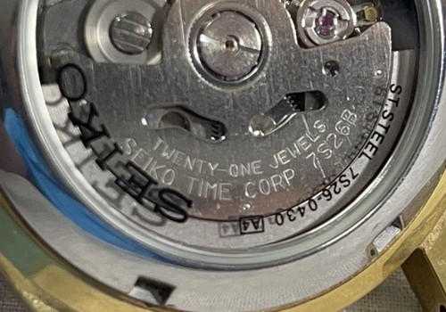Seiko 5 Automatic 7S26-0430 A4 Black 21 Jewels 7S26B - No Band - Works - Picture 9 of 12