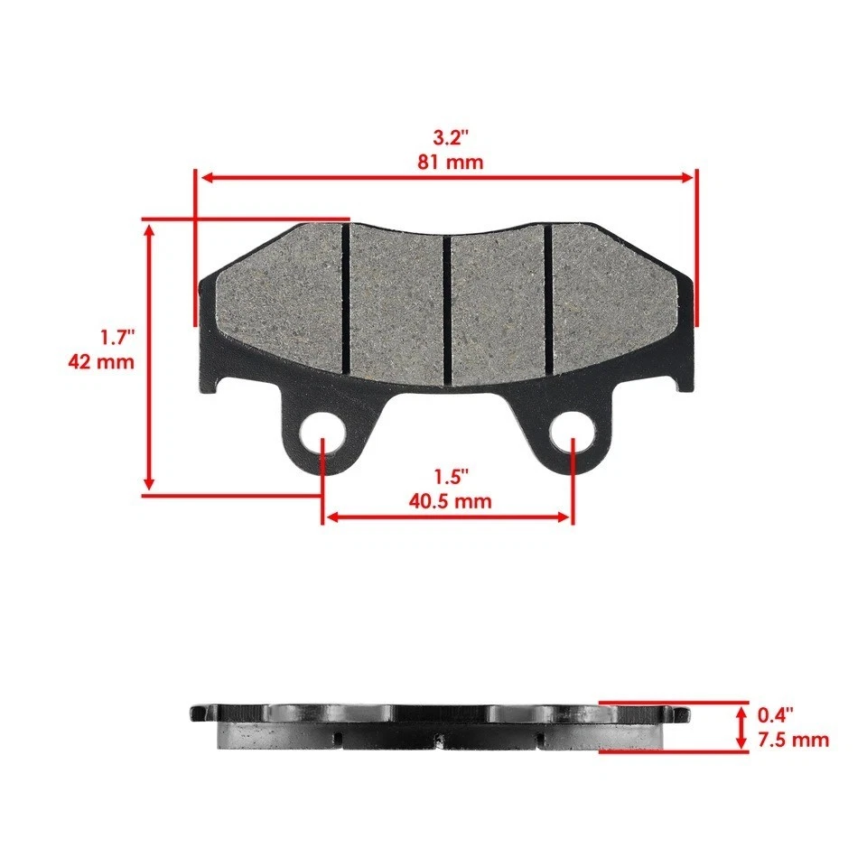 Pastilhas de freio dianteiras para Honda Xl200R XL350R XL500R XL600R 1983 1984 1985 1986 1987 - Imagem 2 de 4