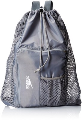 Speedo Unisex-Adult Deluxe Ventilator Mesh Equipment Bag One Size, Frost Grey