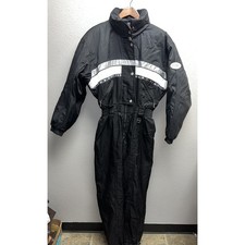 Womens Descente Ski Suit Snow Jumpsuit Black Winter Wear Women Vintage 12