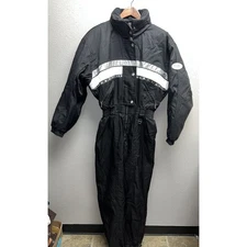 Womens Descente Ski Suit Snow Jumpsuit Black Winter Wear Women Vintage 12