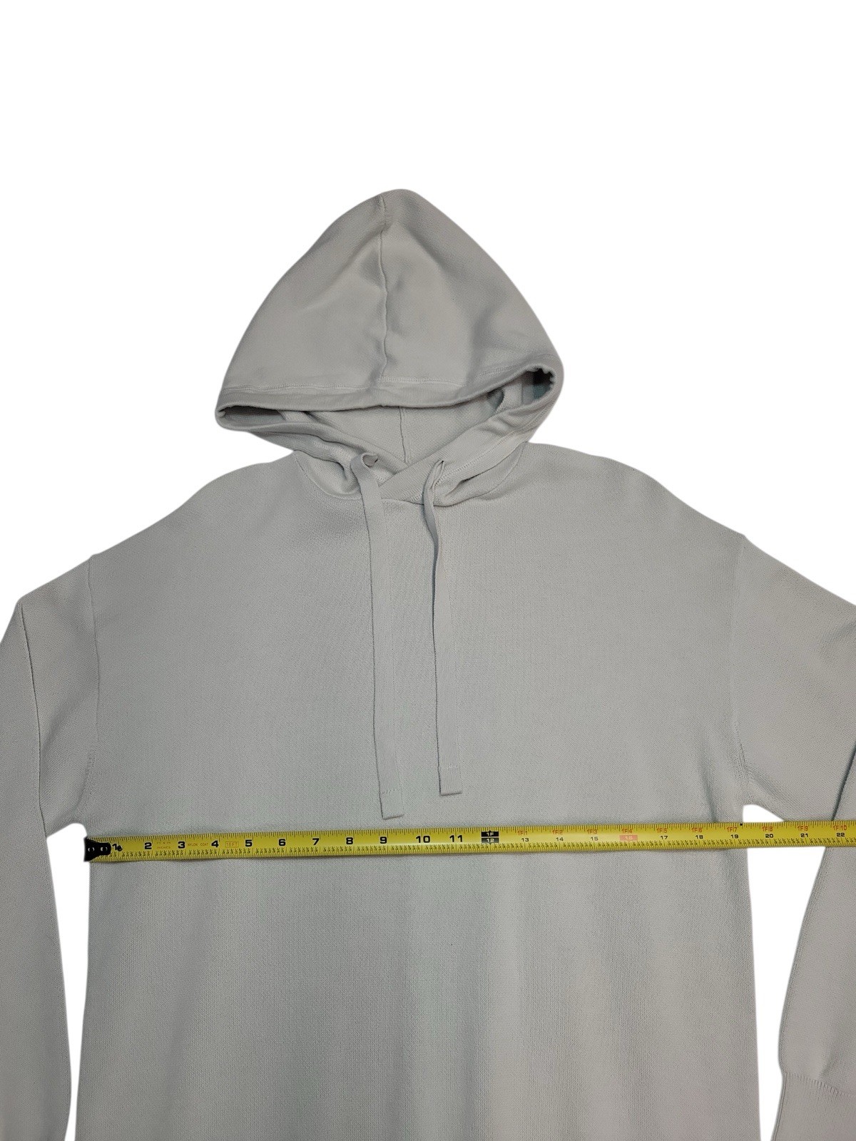 Zara Light Heather Grey Hoodie Sweater Size Small 100% Cotton Light Weight thumbnail 3