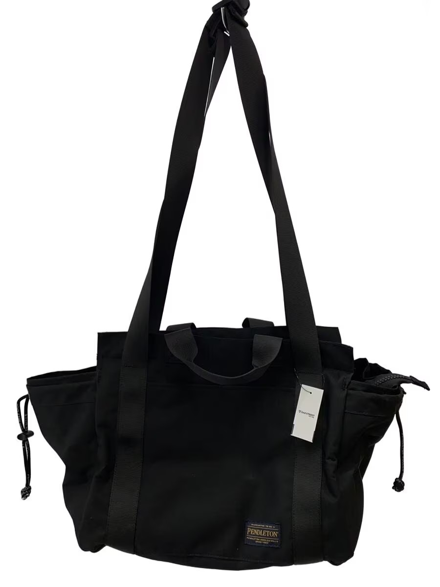 PENDLETON Tote Bag, Polyester, Black, Solid Color… - image 1