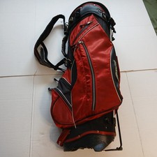 MIZUNO KABUKI GOLF STAND BAG - Black, RED, 5-Way Divider, Lightweight