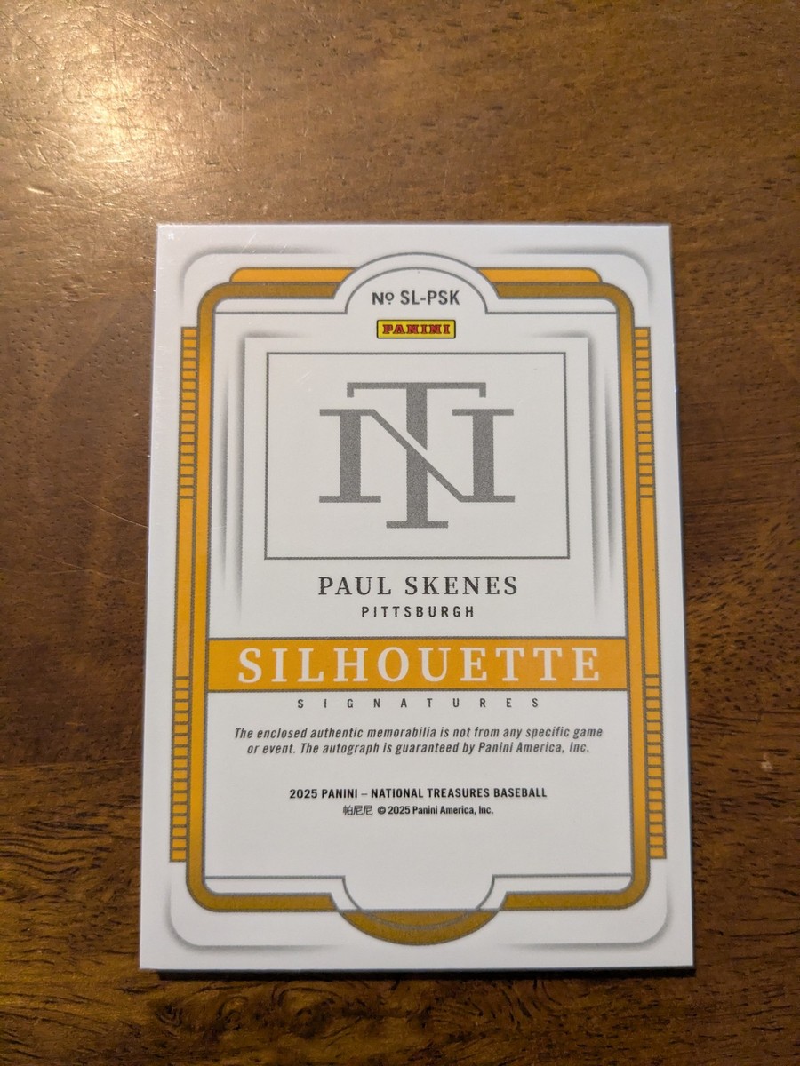 2025 National Treasures Paul Skenes Silhouette Patch Auto #/49 | eBay