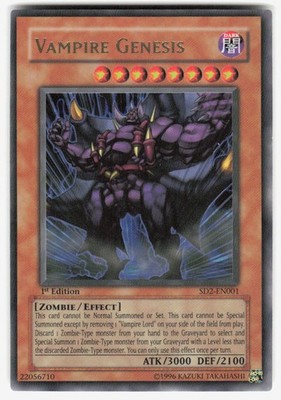 Vampire Genesis Ultra Rare Structure Deck: Zombie Madness SD2-EN001 LP-MP