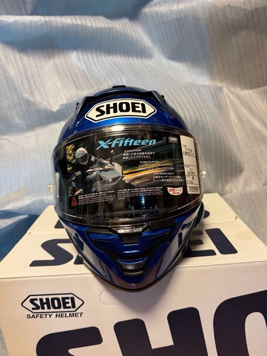 セール中★Shoei X-Fifteen MARQUEZ9 XL size SHOEI X-Fifteen Marquez73 V2 Helmet M 57-58cm Blue X-15 Near Mint