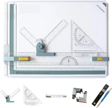 Frylr Inch A3 Drawing Board Drafting Table Inch, Transparent White 