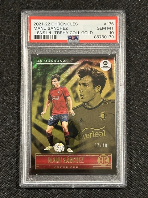 2021-22 Panini Chronicles Manu Sanchez Gold /10 PSA 10