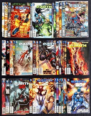 2012-15 DC Earth 2 #1-32 15.1 15.2 Annual 1-2 Complete Series +1-shot! RUN of 37
