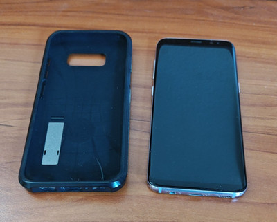Samsung Galaxy S8 SM-G950U 64GB Orchid Gray Carrier Locked-Verizon US-Light Burn