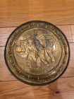 Vintage Hammered Brass Old World Ice Skating Hanging Decor  10" — photo 7