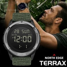 Reloj deportivo digital para hombre NORTH EDGE TERRAX 50 m cronómetro