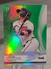Dansby Swanson 2016 Bowman Platinum Platinum Presence Green /99 #PP-2 Braves