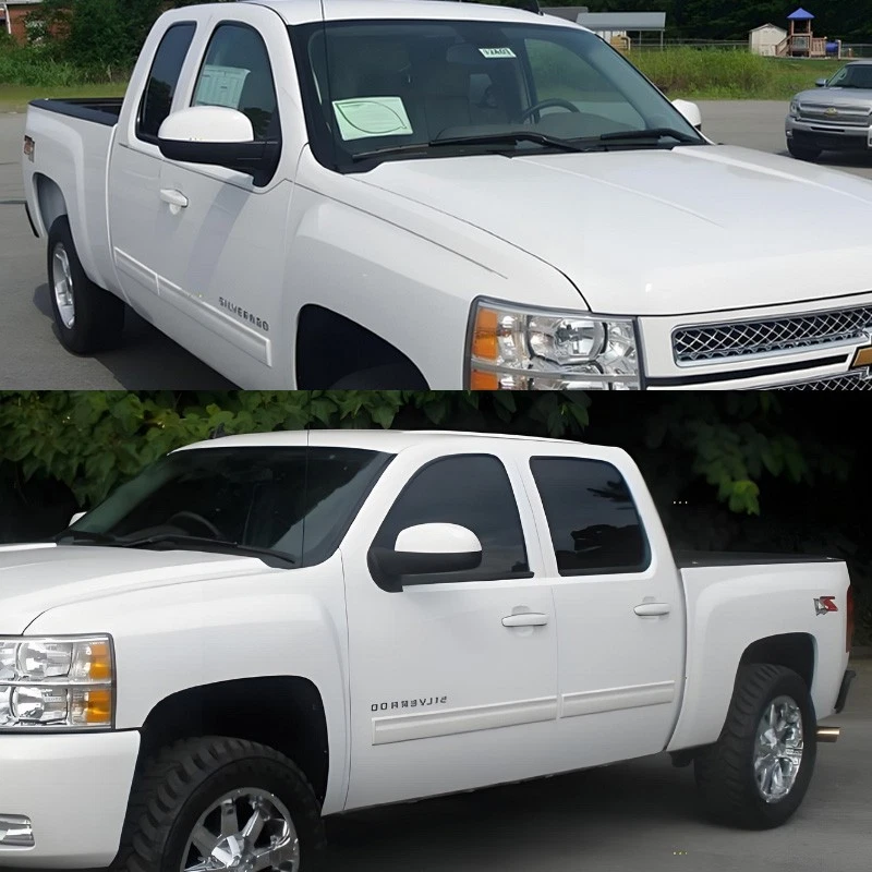 White For Chevy Silverado Tahoe GMC Sierra Yukon 07-13 14 Mirror Cover Caps Pair - Imagem 4 de 4