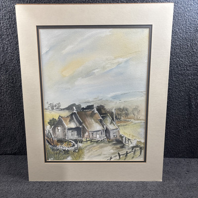 Original Aquarell von Dorothy Judd ''Danby Dale Farm'' - Yorkshire Künstler