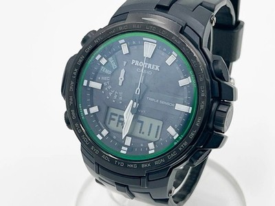 Casio Pro Trek Triple Sensor Solar Funkuhr PRW-S6100Y-1JF aus Japan