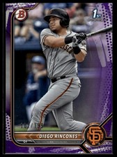 2022 Bowman #BP-65 Diego Rincones Prospects Purple Pattern #/199