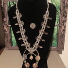 Native Jeweler Genuine polished BLACK ONYX Squash Blossom Necklace — photo 6