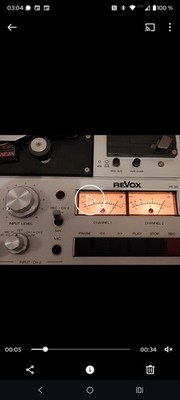 Revox PR 99 Tonbandgerät silber, VU-Meter, umschaltb. Bandgeschw., Mic/KH