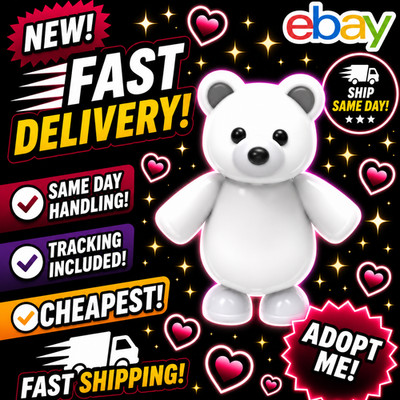 Polar Bear / All Variations! FR, NFR, MFR, Neon, Mega - Adopt From Me