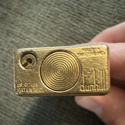 Dunhill Gold Vintage 1970s Lighter Made in Switzerland