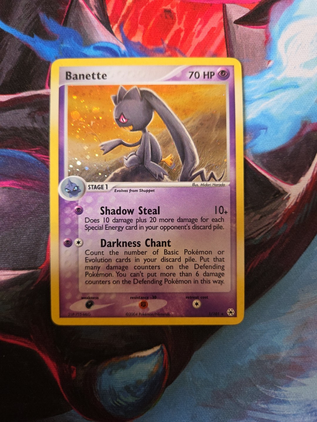 Pokemon Banette Hidden Legends Holo Rare Card 1/101 NM Condition