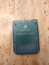Official Clear Blue PS2 Sony PlayStation 2 8MB Memory Card SCPH-10020 OEM