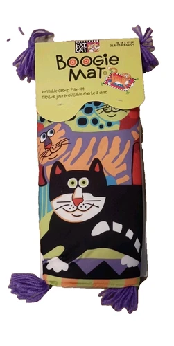 Fat Cat Boogie Mat Refillable Catnip Purple Playmat New 14 inch X 17 inch NEW