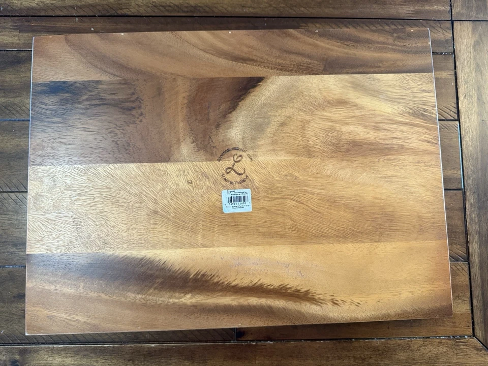 Bandeja otomana retangular Lipper International para servir madeira NOVA natural rústica boho - Imagem 3 de 4