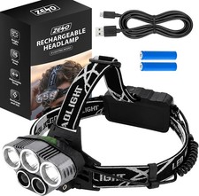 HEAD LIGHT TORCH LAMP HEADLAMP CREE LED RECHARGEABLE FLASHLIGHT 20000LM 5 LIGHTS
