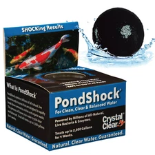 CrystalClear Pond Shock Ball Live Bacteria Enzymes Water Treatment 2500 Gallons