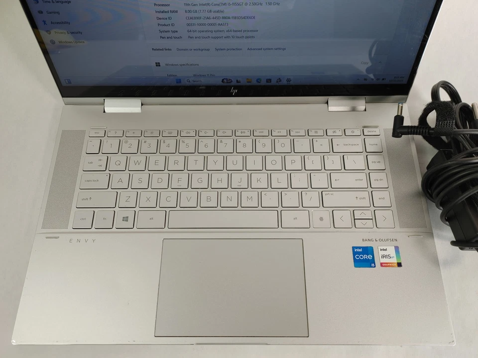 HP Envy x360 Convertible 15M-ES1013DX Core i5-1155G7 2.50 GHz 8 GB 512 GB NVMe - Image 3 of 4