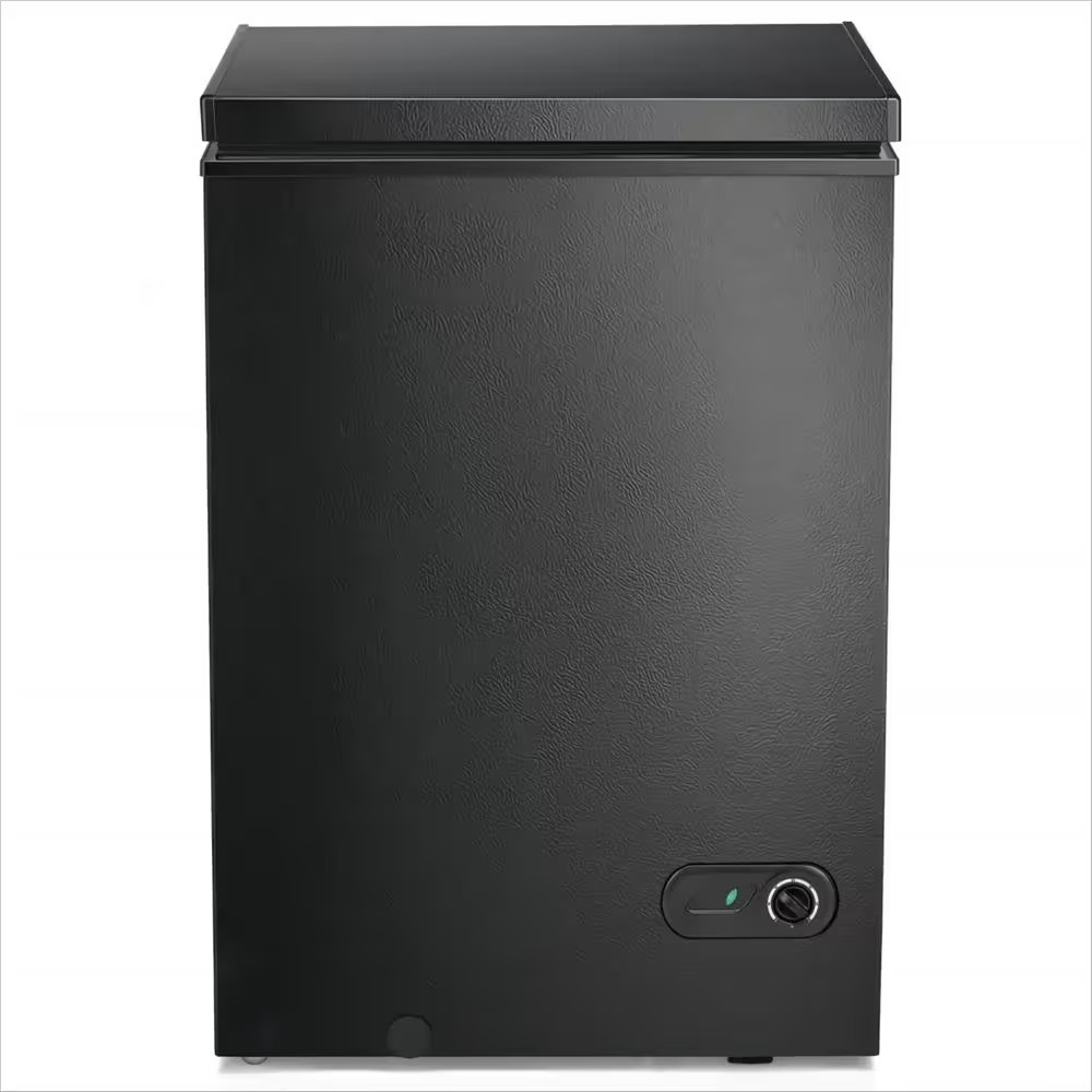 21.18 in 3.5 Cu. Ft. Manual Defrost Chest Freezer in Black with Garage Ready
