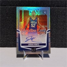 2024-25 Panini Donruss Judah Mintz Signature Series Rookie Auto SS-JMP 76ers