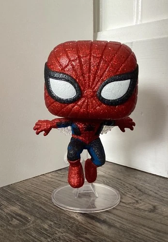 Funko Pop! Spider-Man #593 Diamond Collection BoxLunch Exclusive Used