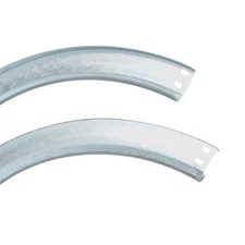 1.5mm Steel R12 Garage Doors Horizontal Tracks (Pr) - Heavy Duty Pair for 7' ...