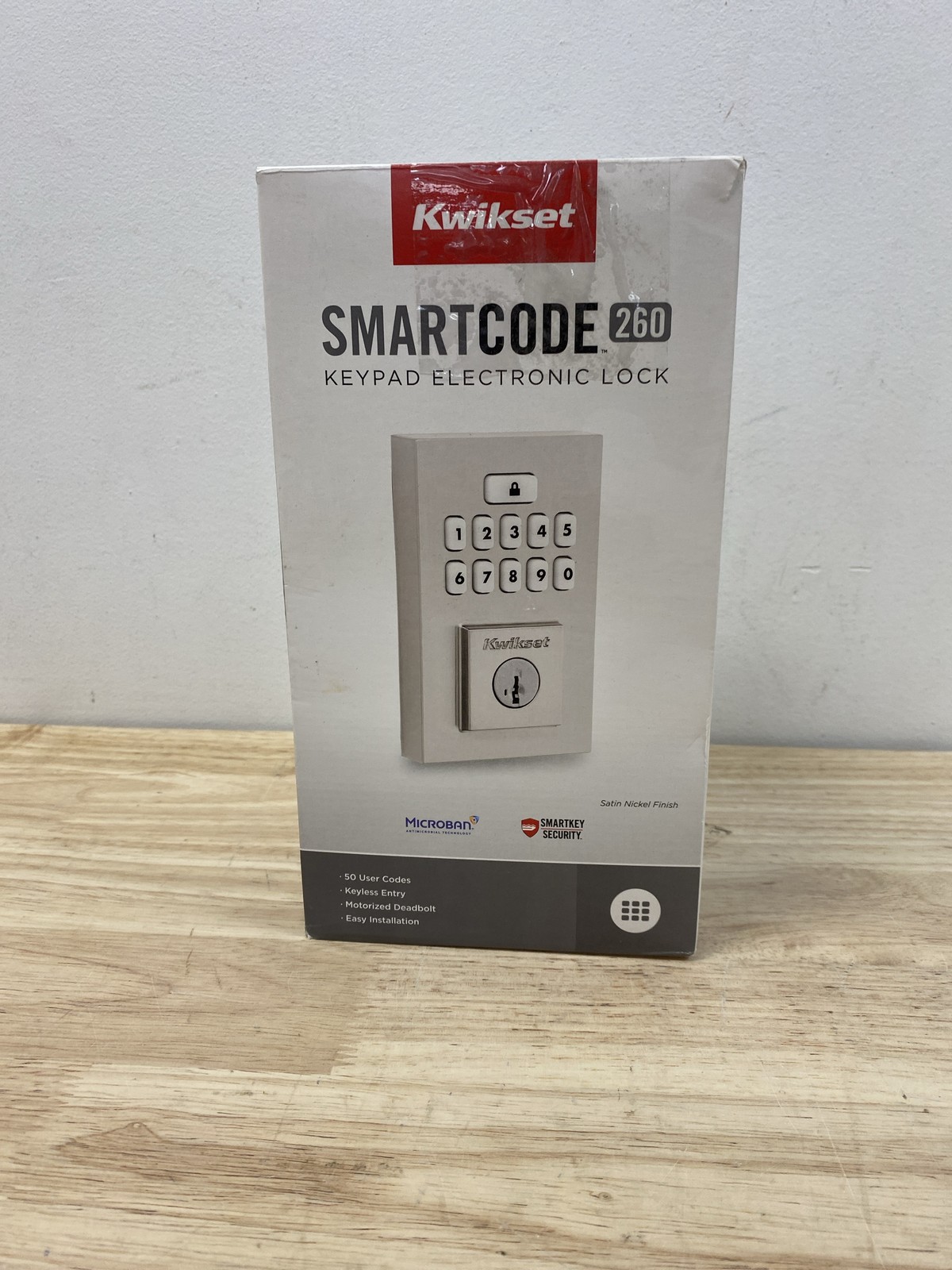 Kwikset 9260CNT-15S Satin Nickel SmartKey Keyless Entry Deadbolt UL Listed-image